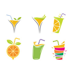 Juice logo fresh drink brand