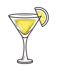 lemon martini cocktail