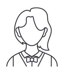 avatar waitress icon