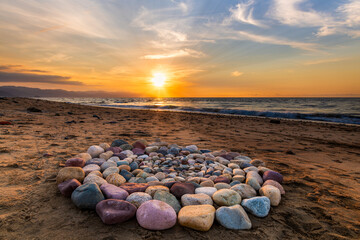Ritual Stones Sacred Sunset Ceremonial Divine Spiritual Mystical Inspiration Beach Rocks Sunrise