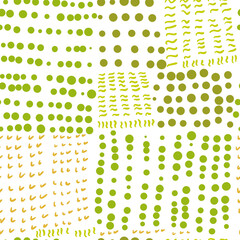 seamless pattern background with green dots