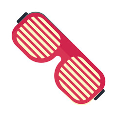 red striped glasses