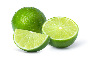 lime on a white