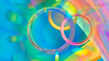 Abstract gradient glowing multicolored background.