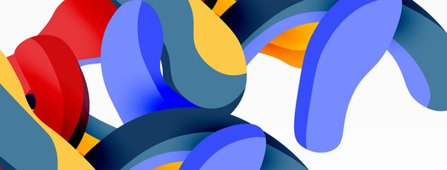 Creative geometric wallpaper. Splash liquid wave fluid shapes background. Techno business template for wallpaper, banner, background or landing