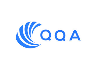 QQA Flat accounting logo design on white background. QQA creative initials Growth graph letter logo concept. QQA business finance logo design.
