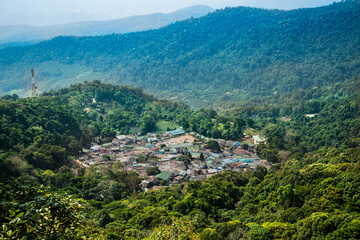 Fototapeta na wymiar Doi Pui Mong Village in The Valley