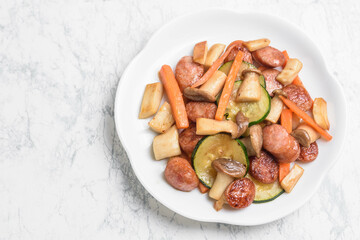 ウインナーと野菜の炒め物