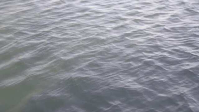 Clear water surface on Lake Michigan in Chicago
