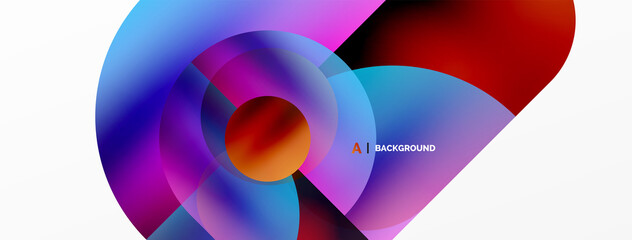 Digital web futuristic template. Circle composition abstract background. Vector Illustration For Wallpaper, Banner, Background, Card, Book Illustration, landing page