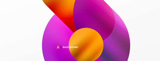 Digital web futuristic template. Circle composition abstract background. Vector Illustration For Wallpaper, Banner, Background, Card, Book Illustration, landing page