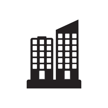 Ofice Building Flat Vector Icon