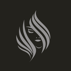 color and black and white logo for bride and beauty salon
