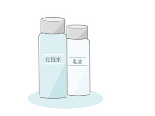 化粧水と乳液