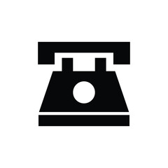 Landline telephone vector icon symbol design