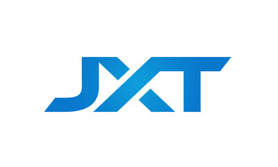 Connected JXT Letters logo Design Linked Chain logo Concept