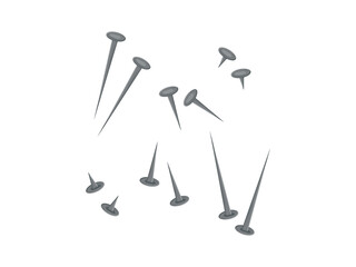 Engineers day nail saw tools element vector engineering equipment illustration labor day job earth