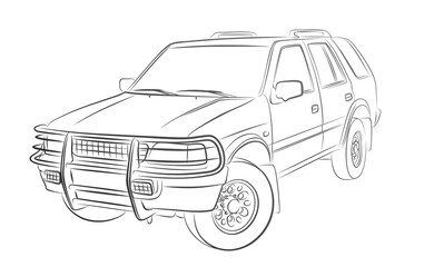 Sketch of the big SUV.
