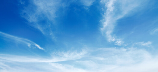 blue sky with white cloud background