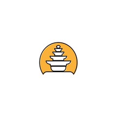 this is a temple vector icon design illustration 