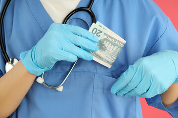 Concept of corruption in medicine, malpractice and law violation