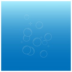 water bubble logo illustration design