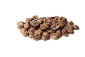 coffee beans isolated on white