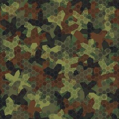Camouflage seamless pattern background masking camo repeat print