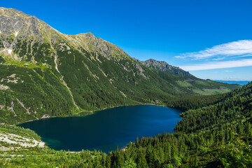 Morskie Oko or Sea Eye Lake in Tatra Mountains, near Zakopane in Poland © marcin jucha