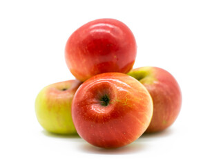 red apple isolate on white background.