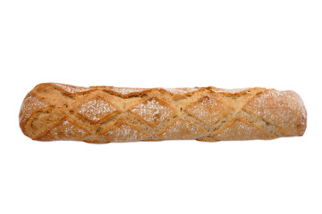 baguette de pain isolé sur un fond blanc