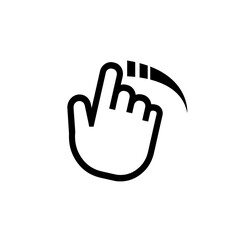 scroll icon on white background	