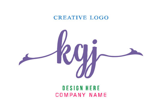 KGJ lettering, perfect for company logos, offices, campuses, schools, religious education