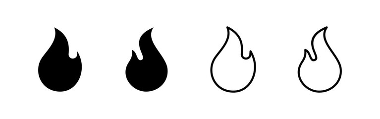Fire icon vector. fire sign and symbol