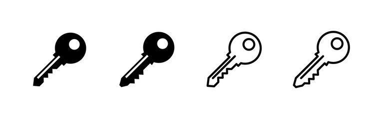 Key icon vector. Key sign and symbol.