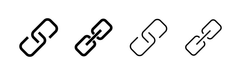Link icon vector. Hyperlink chain sign and symbol