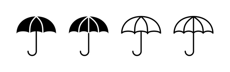 Umbrella icon vector. umbrella sign and symbol