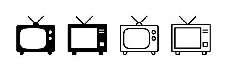 Tv icon vector. television sign and symbol