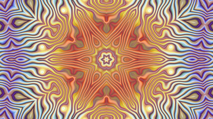 Abstract multicolored background kaleidoscope mandala