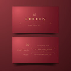 luxury Dark blue business cards template