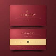 luxury Dark blue business cards template