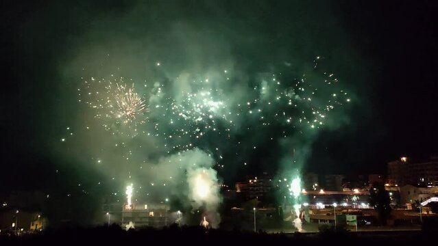 Benevento - Fuochi d'artificio alla Festa della Madonna delle Grazie