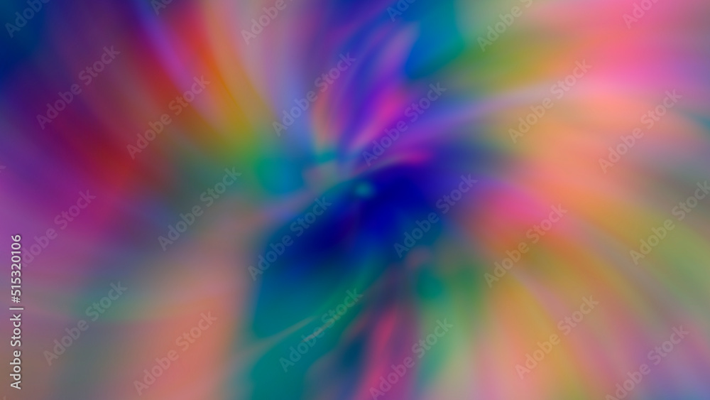 Wall mural abstract gradient glowing multicolored background.