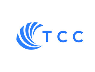 TCC Flat accounting logo design on white background. TCC creative initials Growth graph letter logo concept. TCC business finance logo design.
