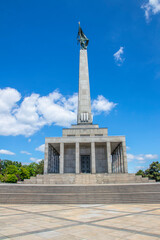 Obraz premium A photo for Slavin tower in bratislava , slovakia