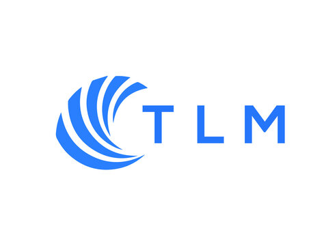 TLM Flat accounting logo design on white background. TLM creative initials Growth graph letter logo concept. TLM business finance logo design.
