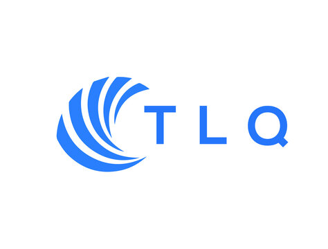 TLQ Flat accounting logo design on white background. TLQ creative initials Growth graph letter logo concept. TLQ business finance logo design.
