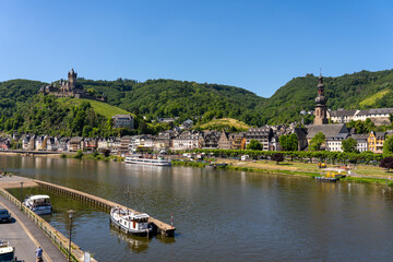 Cochem Rheinland-Pfalz Cochem-Zell Mosel Weinh&auml;nge Reichsburg Cochem Enderttor Pinnerkreutz Martinstor Fachwerk Umgebinde Deutschland