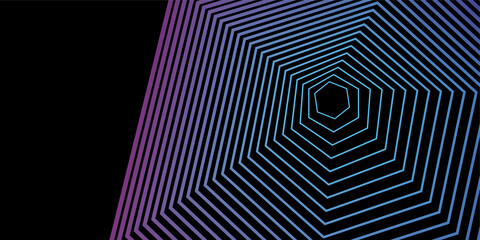 Blend gradient illustration with lines. 3d abstract violet geometrical template with blend shapes. Design element waves