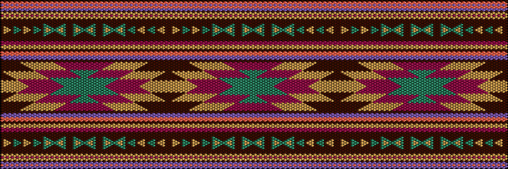  Folk ornament, national pattern, ethnic embroidery, ornamental texture, traditional geometric motives of the tribes of the African continent.